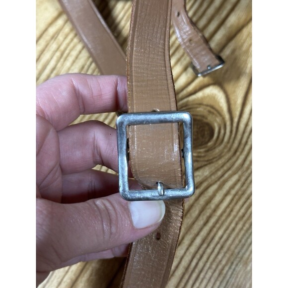 Vintage Alpex Camera Bag With Strap Brown Genuine Leather Made In Japan - Picture 16 of 16